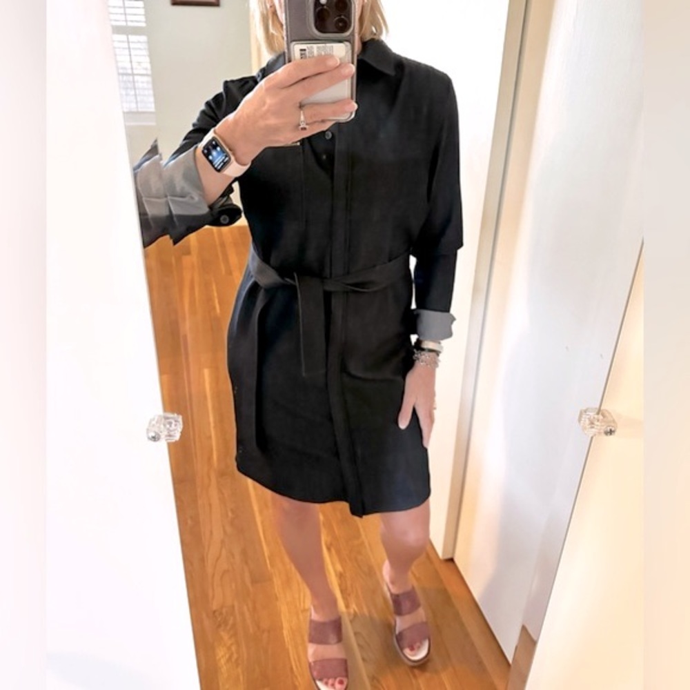 Tahari Dark wash Denim Dress - Picture 2 of 13